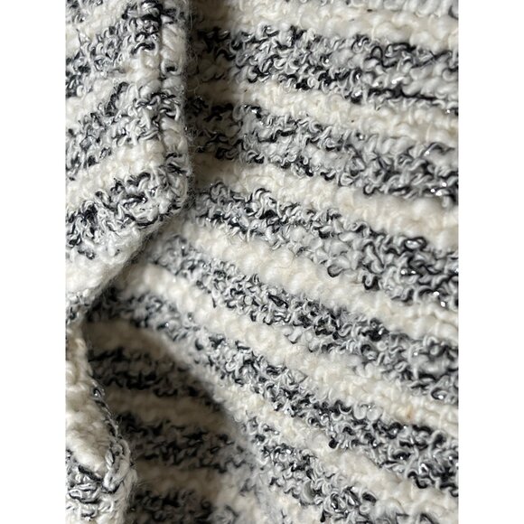 Lucky Brand Gray White Striped Knit Blazer Size M - Picture 14 of 14